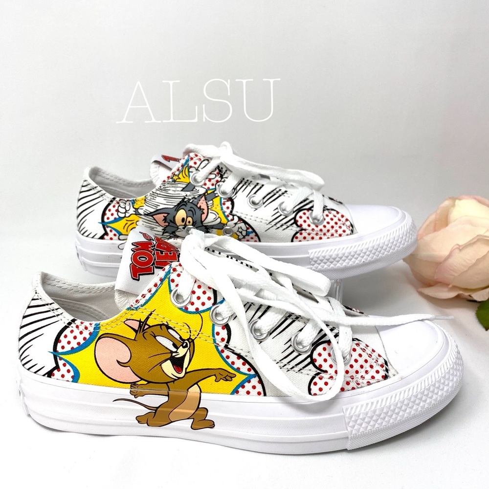 Converse Tom & Jerry AdVulc Ctas Low Canvas White - Picture 6 of 9